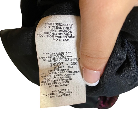 ALTERED- Jessie McClintok Guinne Sax Body con Dress - Picture 7 of 7